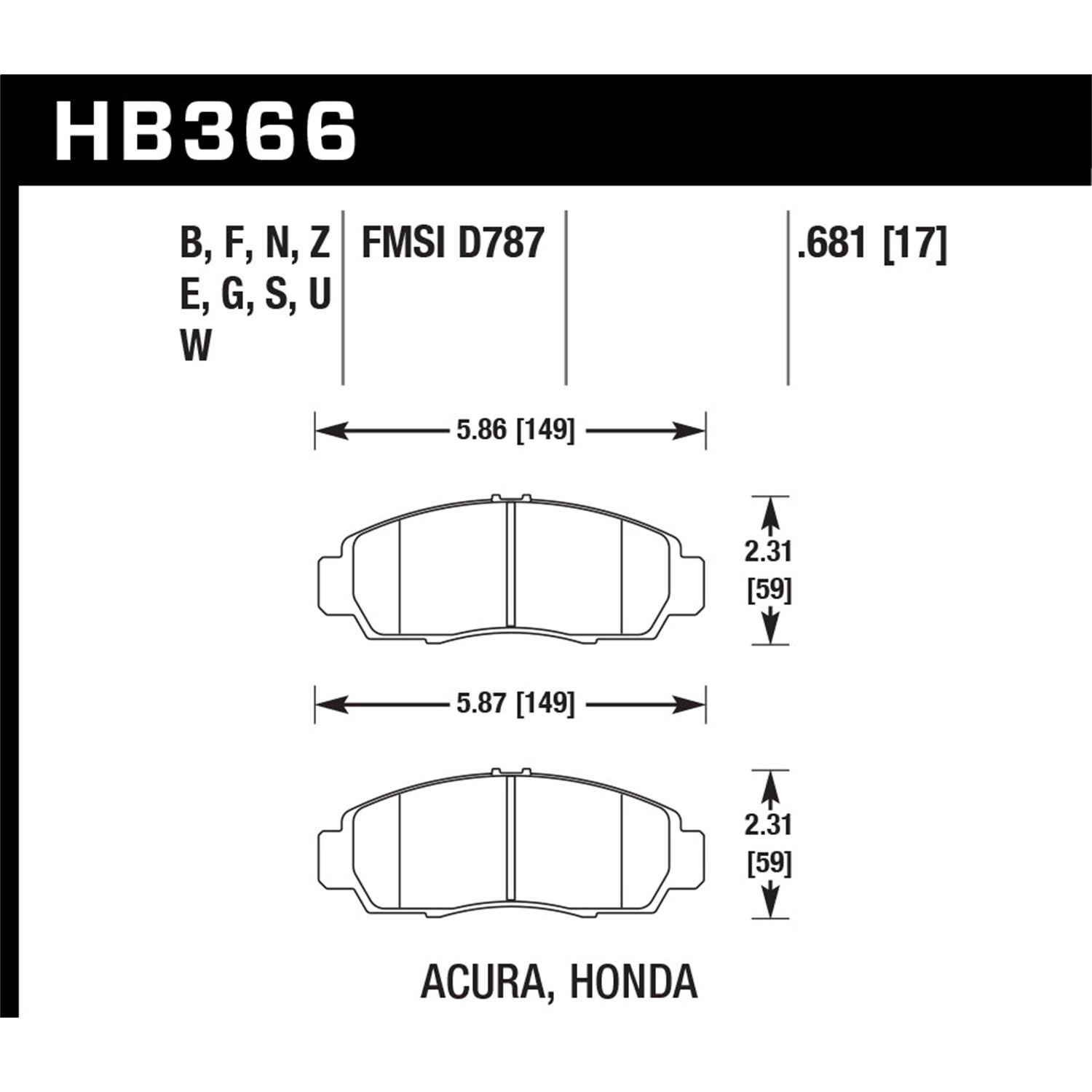 Blue 9012 Disc Brake Pad