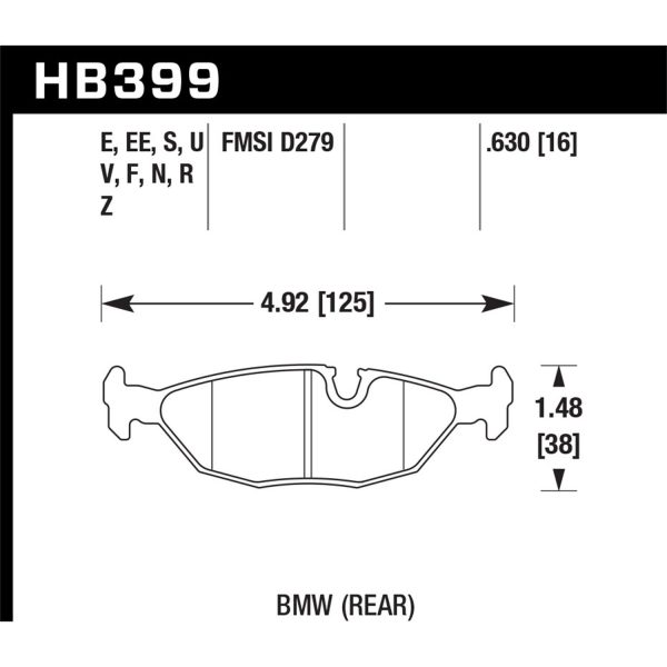 Blue 42 Disc Brake Pad