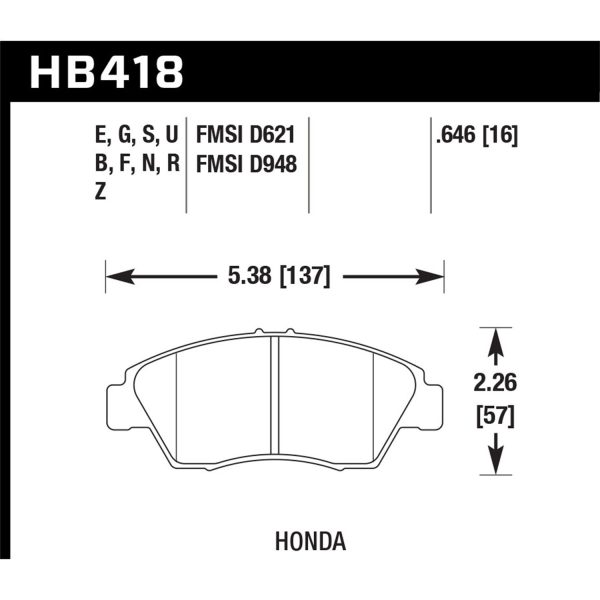 Blue 9012 Disc Brake Pad