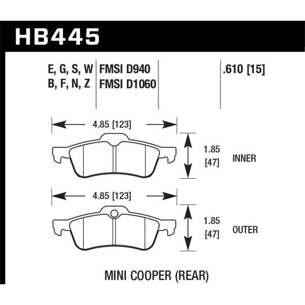 Blue 9012 Disc Brake Pad