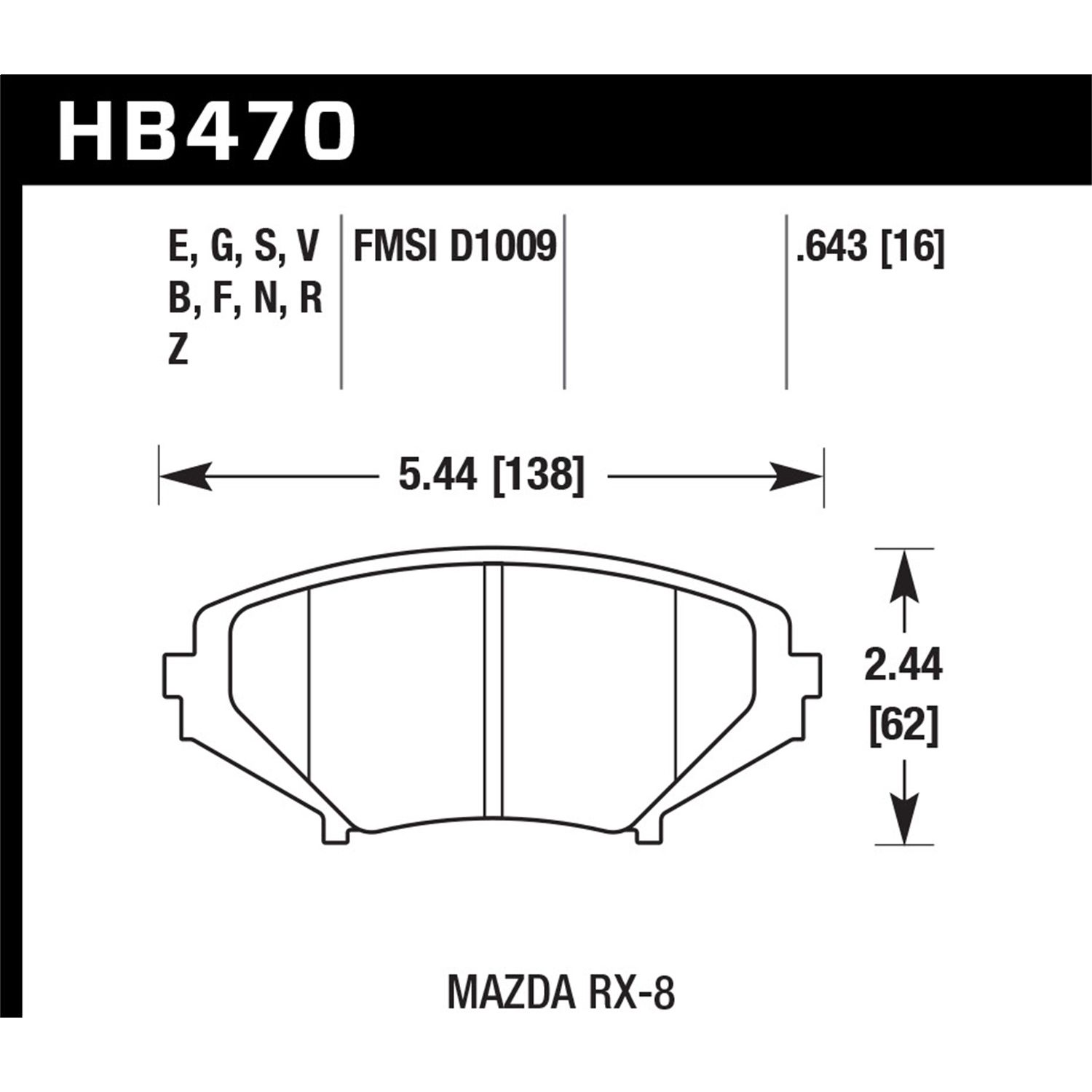 Blue 9012 Disc Brake Pad