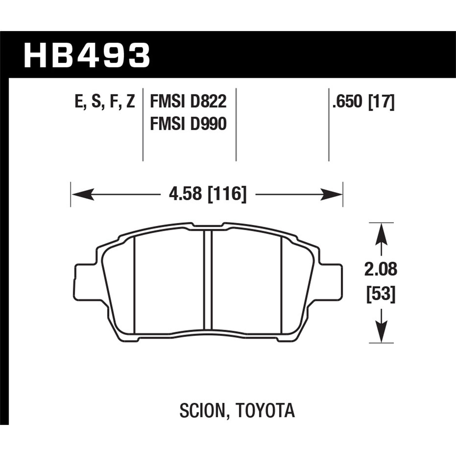 Blue 9012 Disc Brake Pad