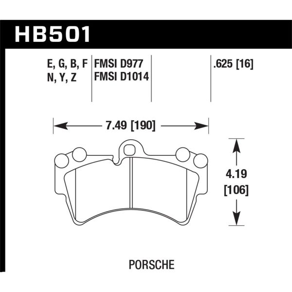 Blue 9012 Disc Brake Pad