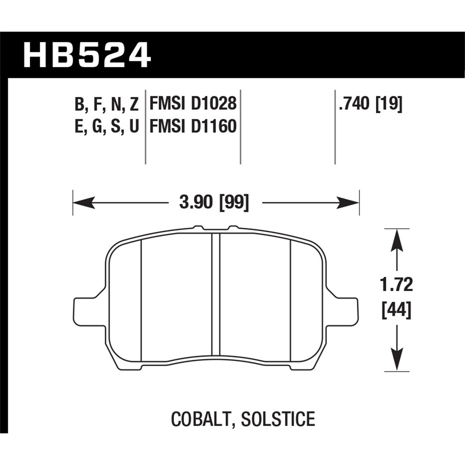 Blue 9012 Disc Brake Pad