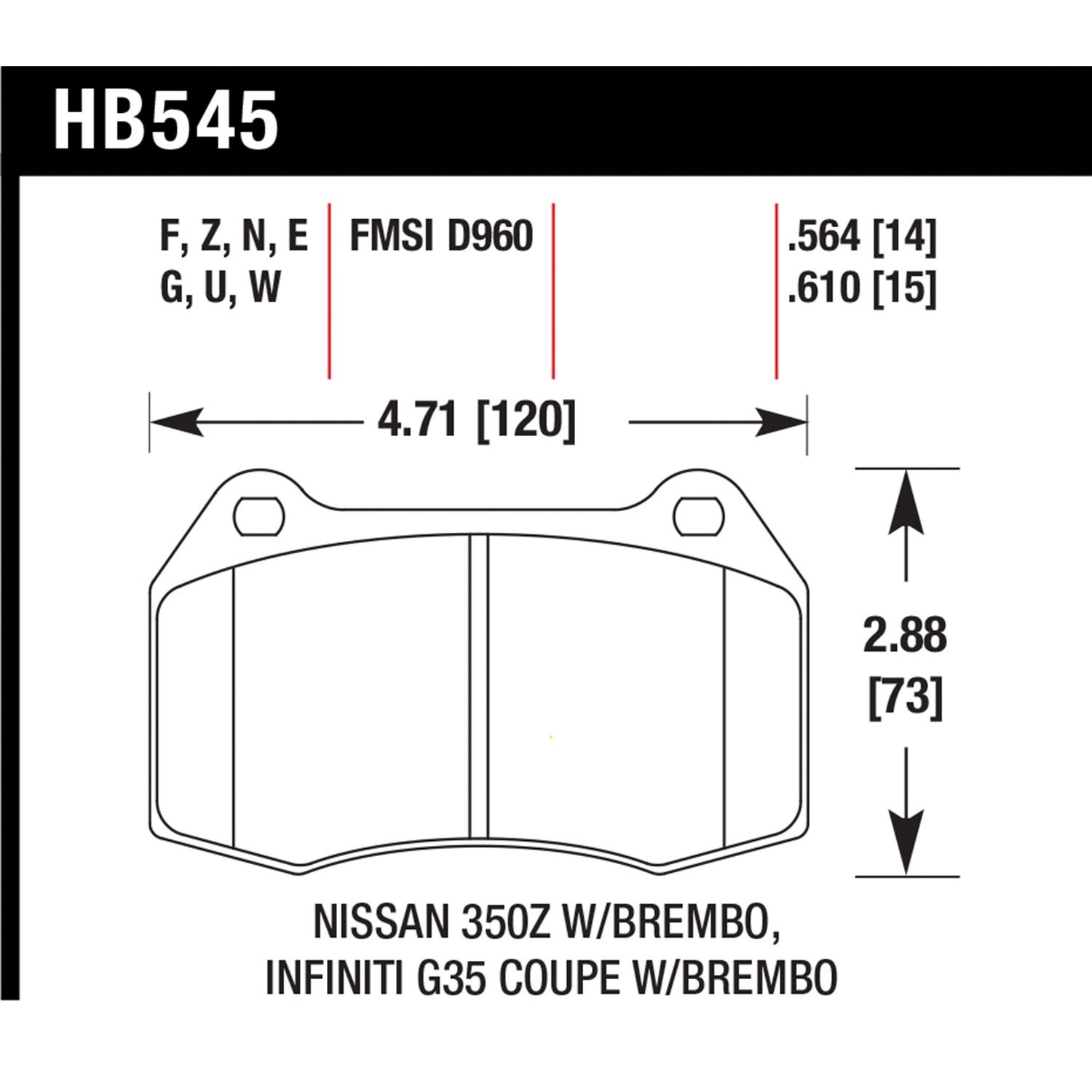 DTC-60 Disc Brake Pad
