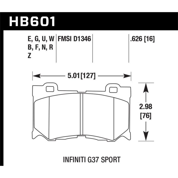 Blue 9012 Disc Brake Pad