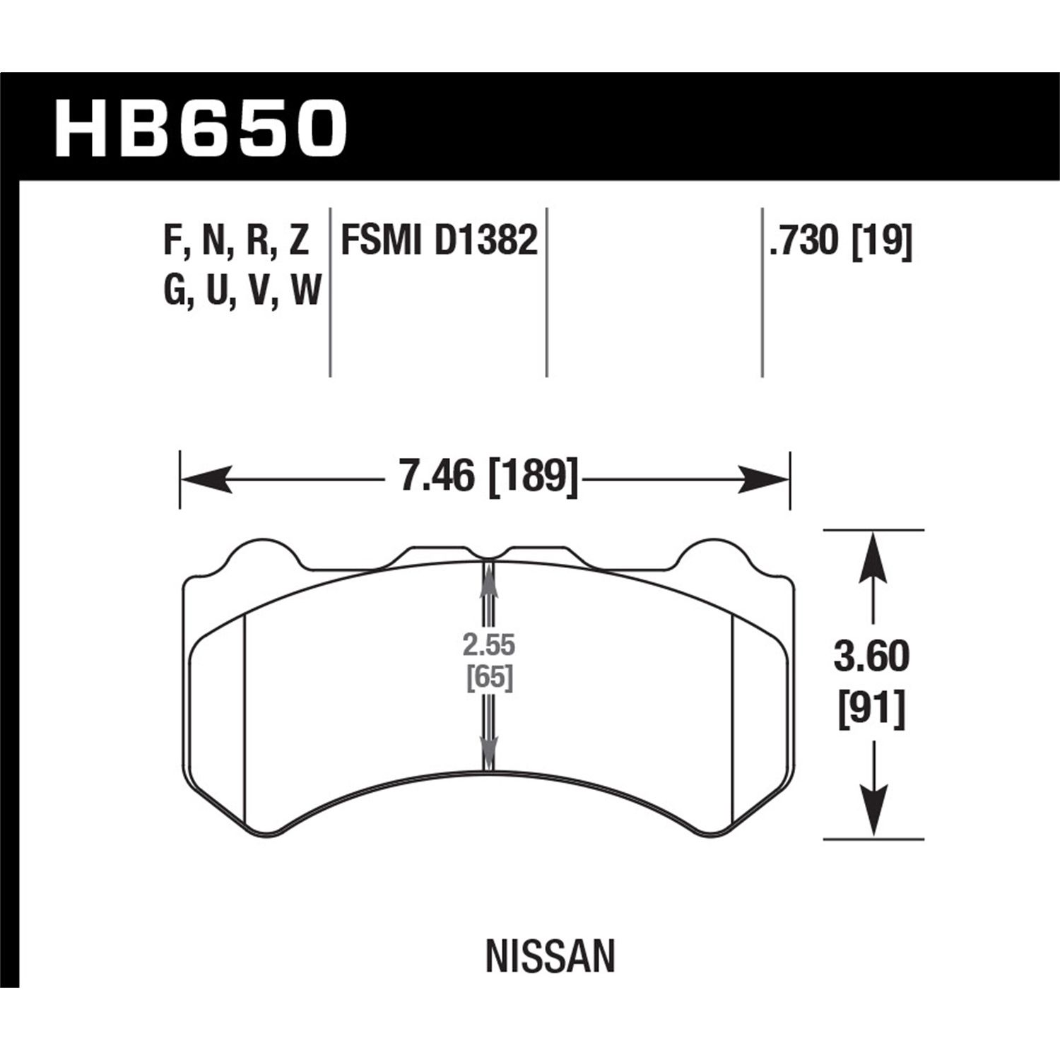 DTC-60 Disc Brake Pad