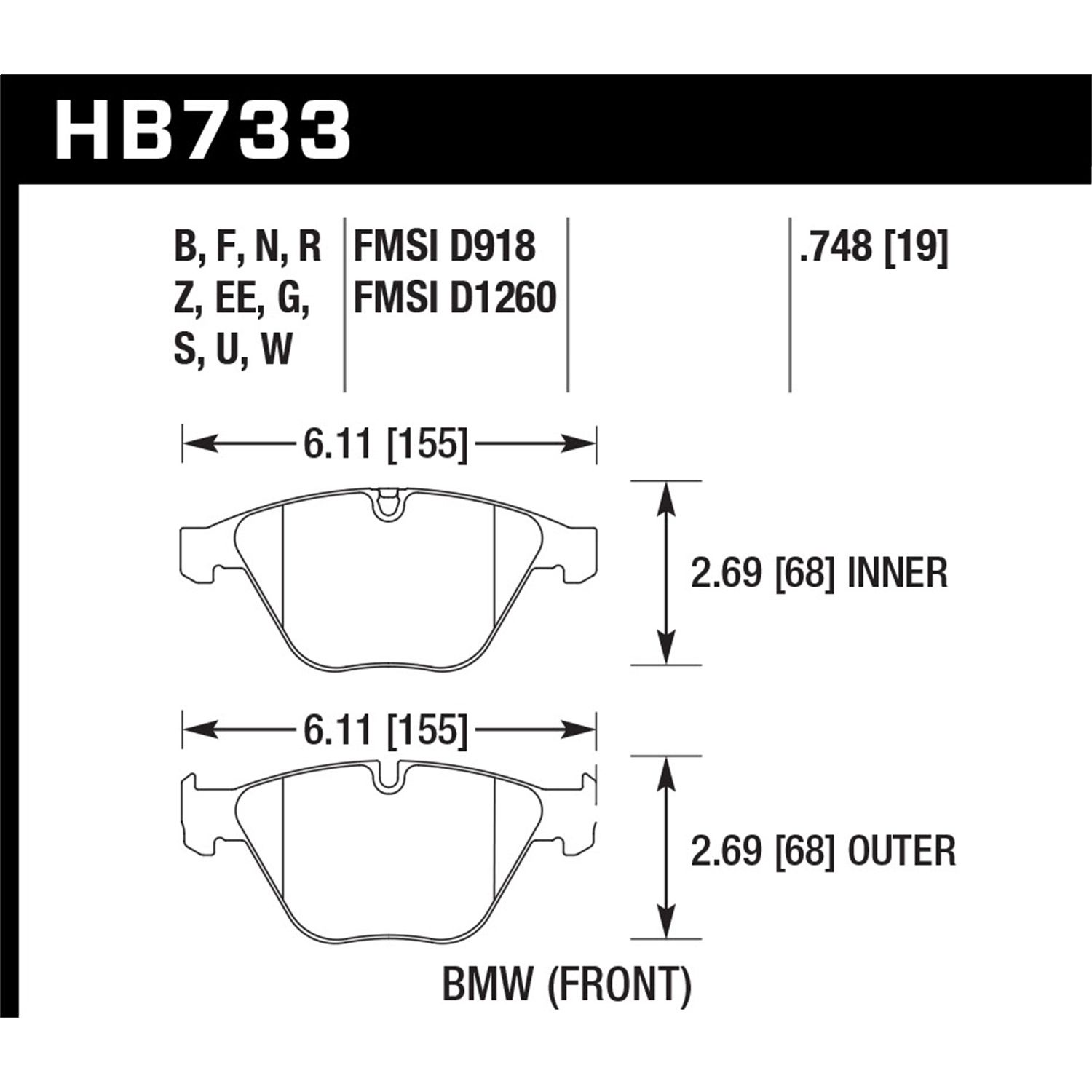 Street Race Disc Brake Pad