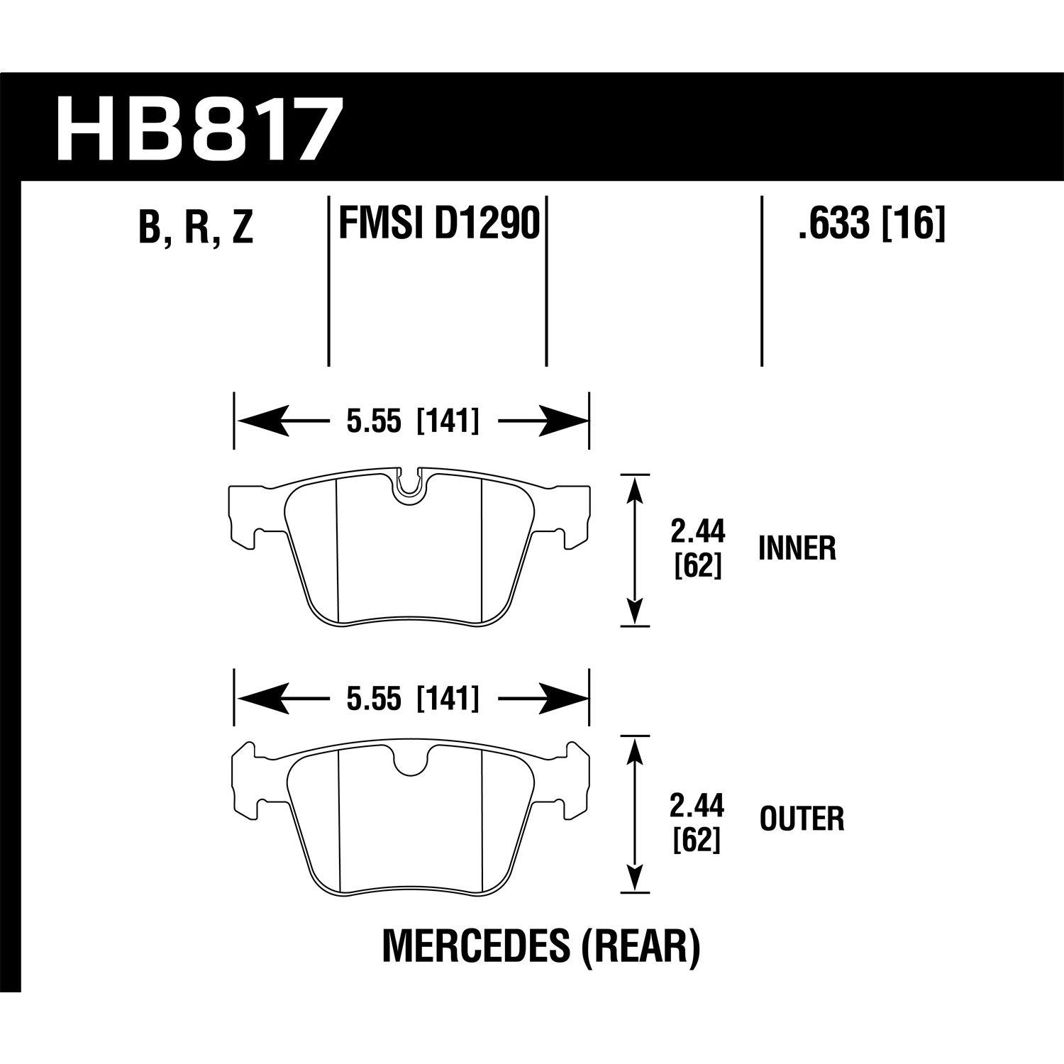 Street Race Disc Brake Pad