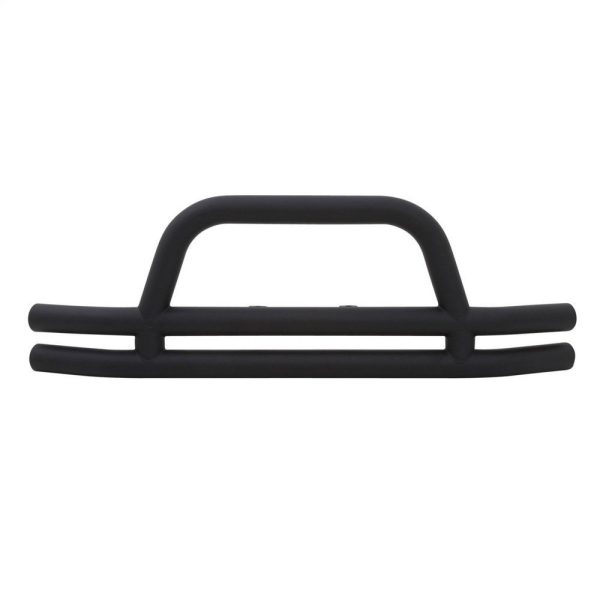 Tubular Bumper - Front - W/ Hoop - Black Textured