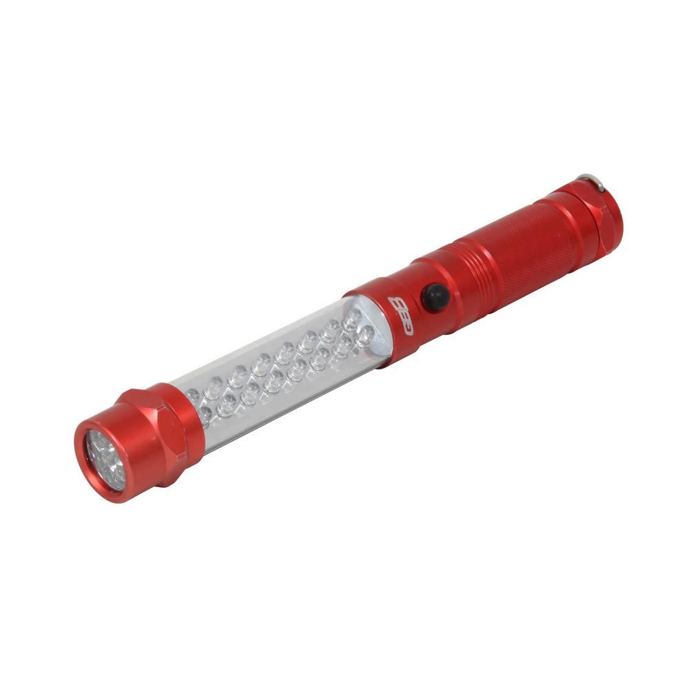 Flashlight - Gb8 - 8" Led - 3 In 1 Light - Red