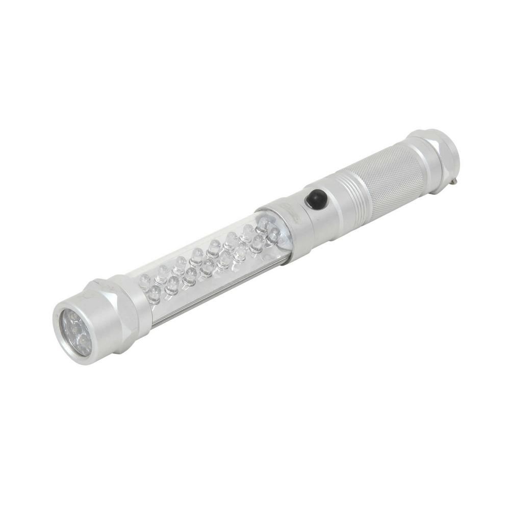 Flashlight - Gb8 - 8" Led - 3 In 1 Light - Silver