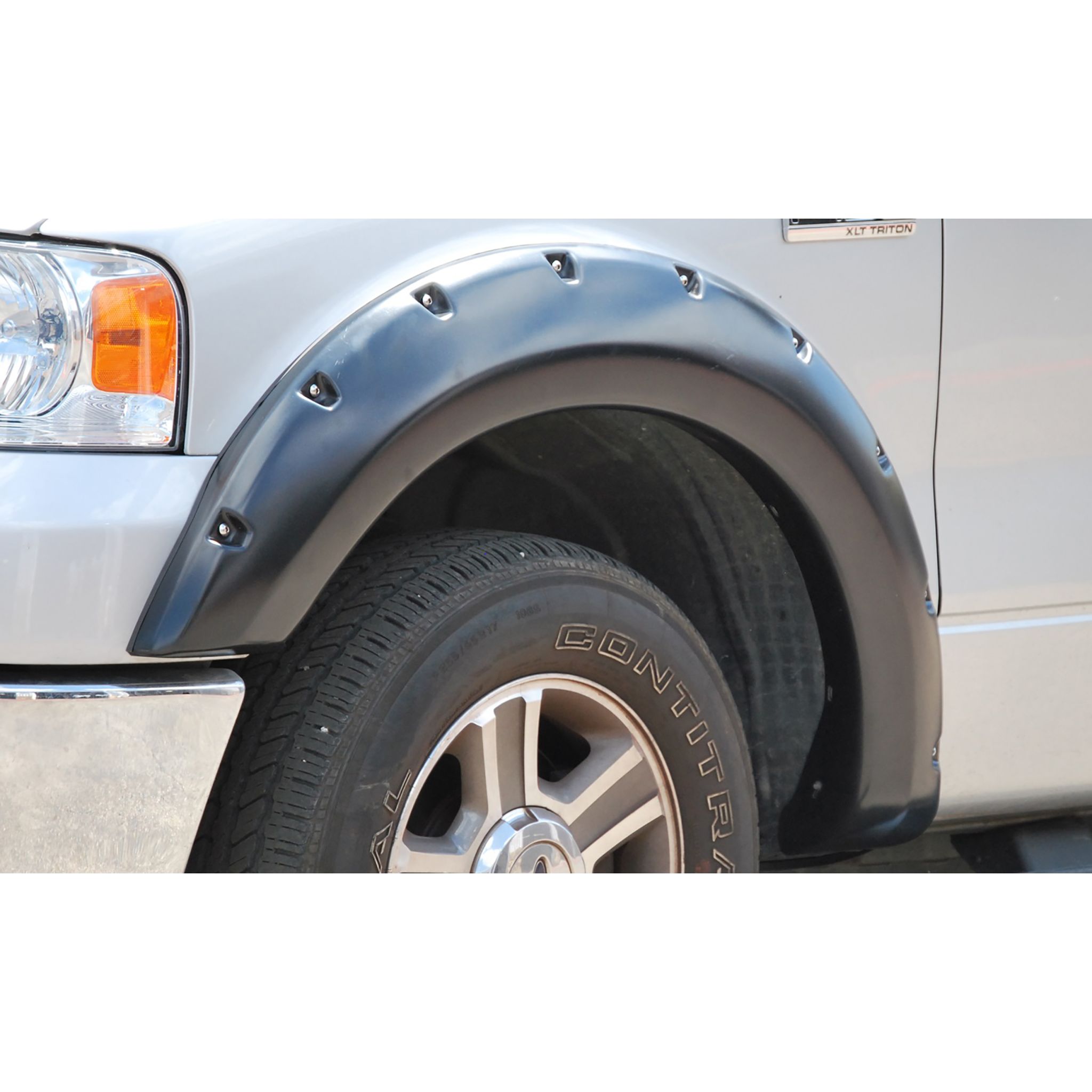 Lund RX133T Elite Series Black Rivet Style Fender Flare Set - Textured, 4-Piece Set for 2019-2022 Ford Ranger, 5.1 Ft. Bed