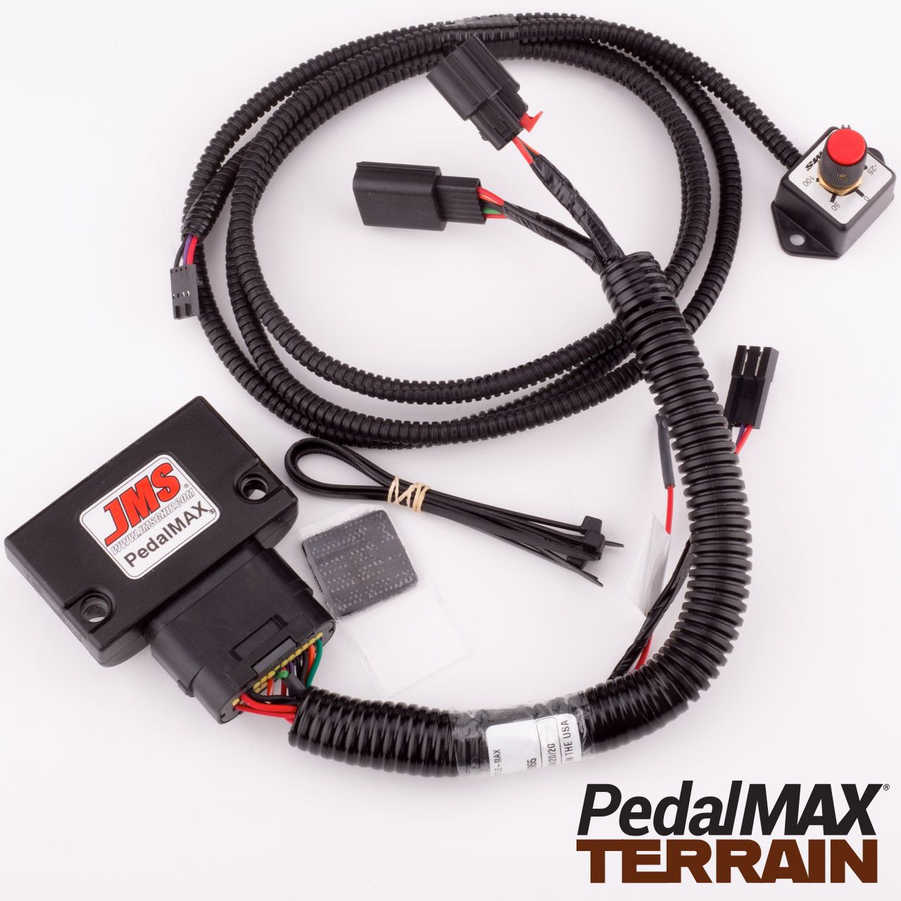 PedalMAX Terrain Drive By Wire Throttle Enhancement Device - Plug and Play w/ All 2011-2021 Ford Vehicles -- Includes Control Knob