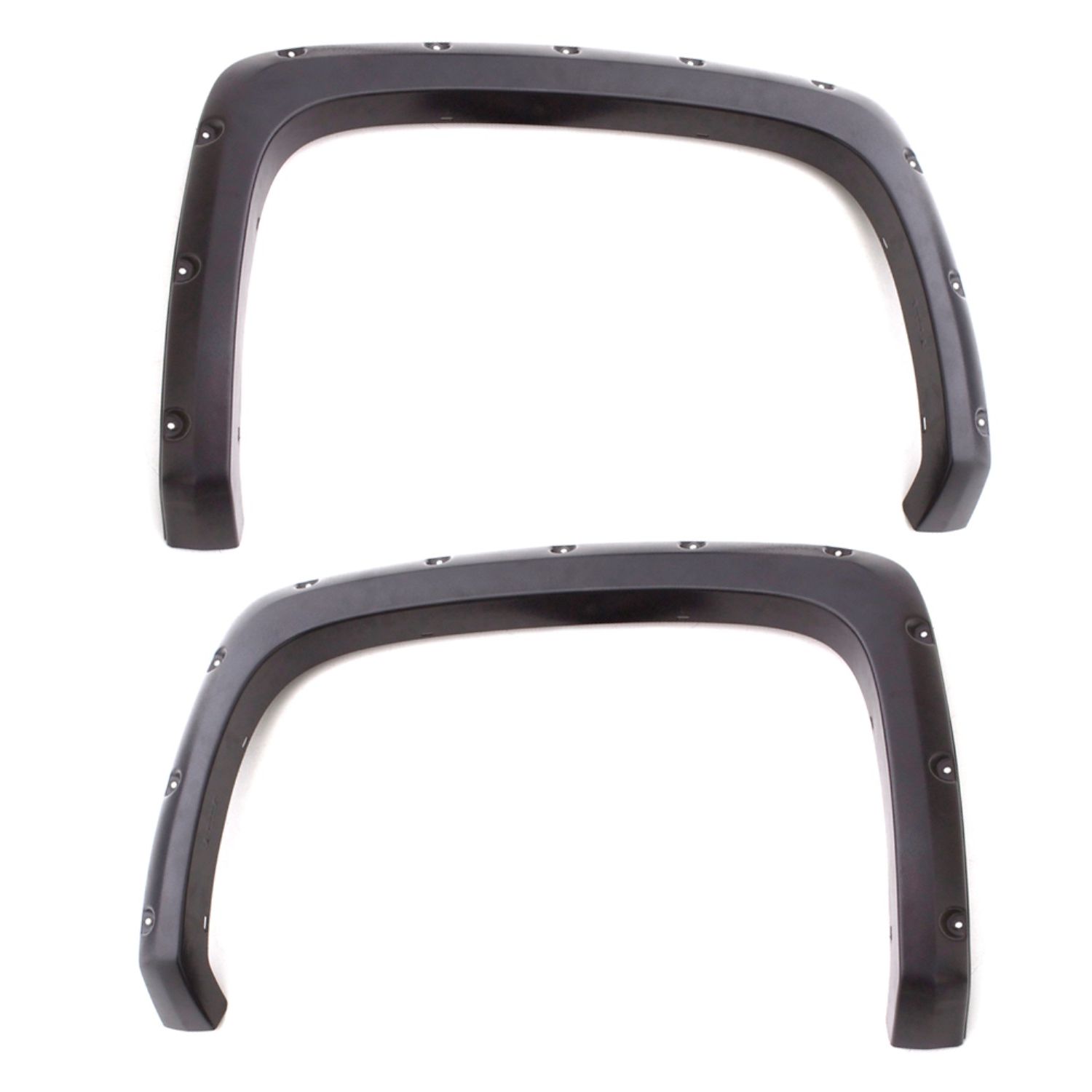 Lund RX131SB Elite Series Black Rivet Style Fender Flare Set - Rear, Smooth, 2-Piece Set for 2019-2022 Ram 1500; Will not fit Rebel and TRX models