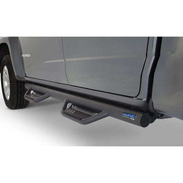 Lund 34641020 Black Steel Terrain HX Step Nerf Bars for 2019-2022 Chevrolet Silverado 1500/GMC Sierra 1500 Crew Cab