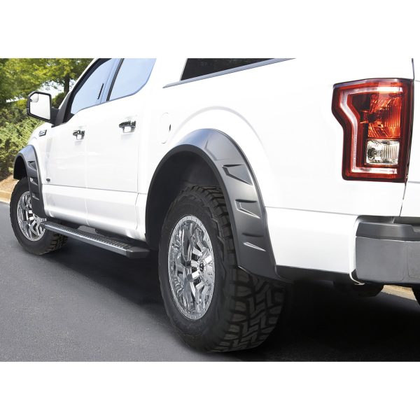 Bushwacker 20957-02 DRT Style Fender Flares; Front and Rear for 2015-2017 Ford F-150