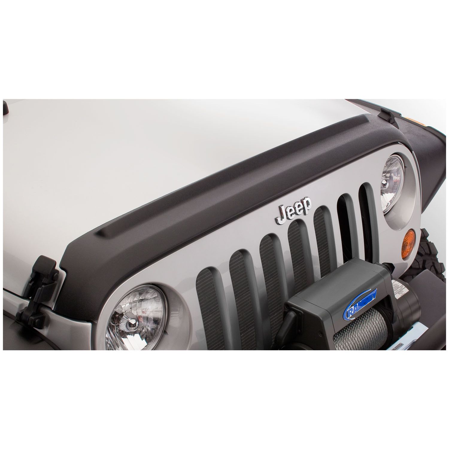 Bushwacker 14061 Black Trail Armor Hood Stone Guard for 2007-2018 Jeep Wrangler JK, JK Unlimited