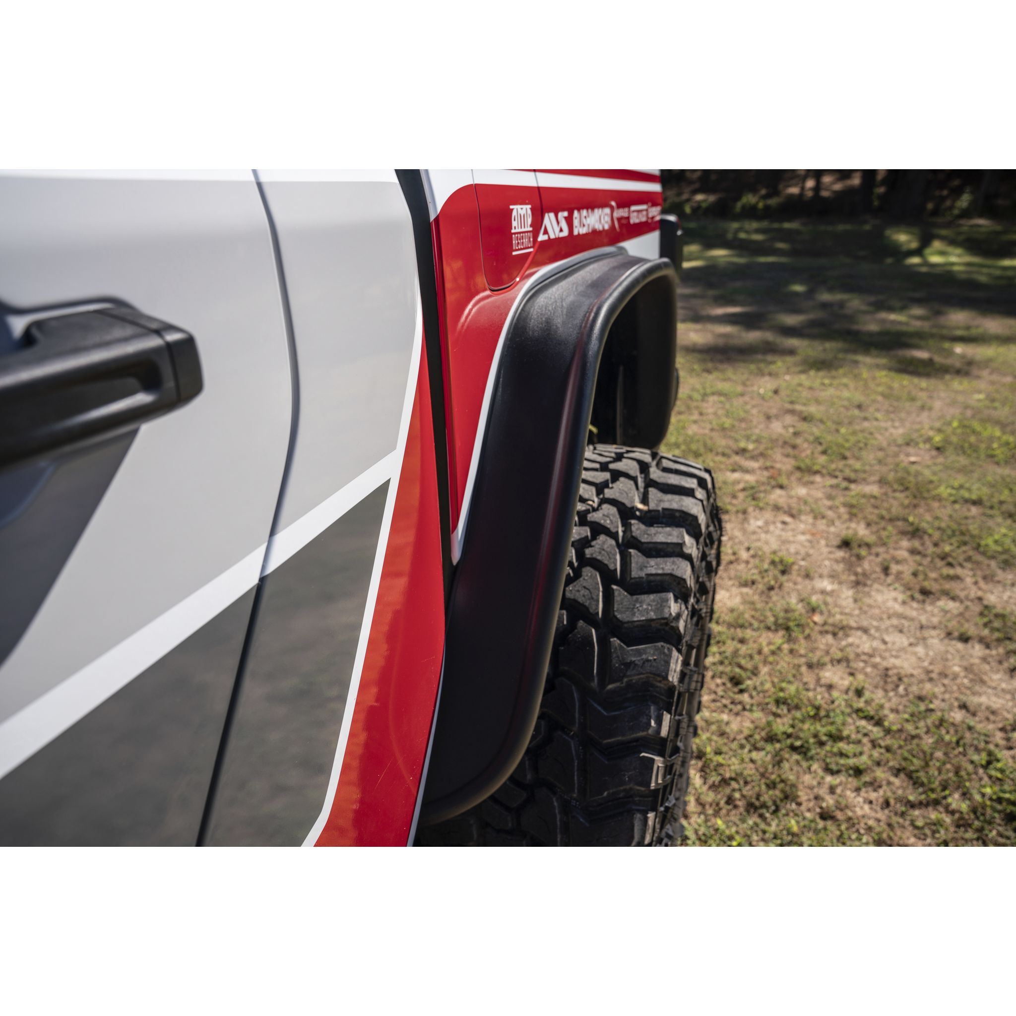 Bushwacker 10104-07 Black Jeep Flat Style Textured Finish Rear Fender Flares for 2020-2022 Jeep Gladiator