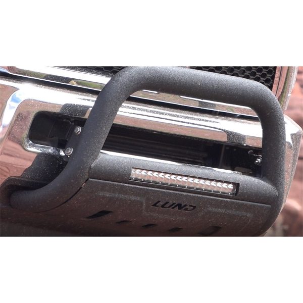 Lund 47121208 Black Bull Bar w/Light And Wiring for 2019-2022 Ram 1500 Excludes Rebel Models