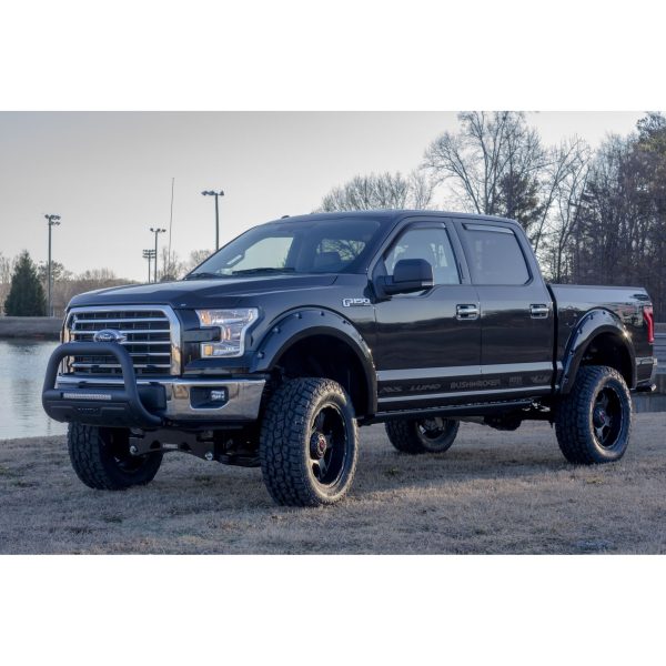 Lund 47121207 Black Bull Bar with Integrated 20 Inch LED Light Bar for 2011-2016 Ford F-250, F-350, F-450, F-550