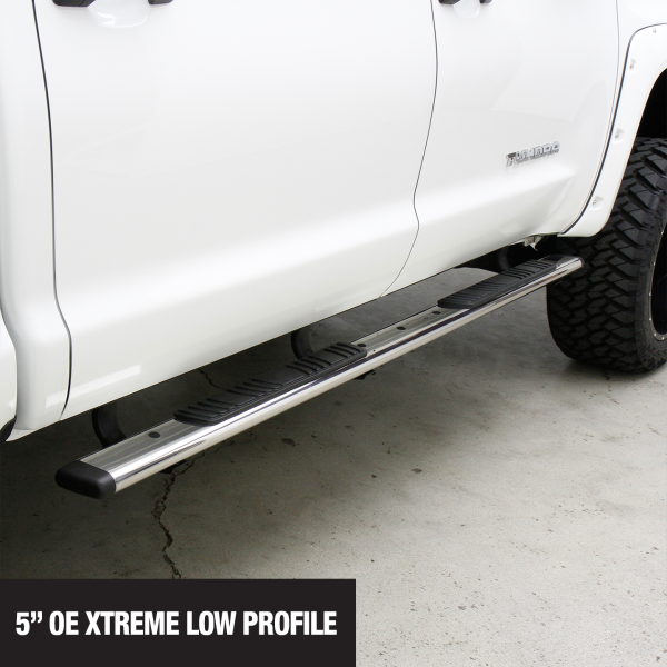 Go Rhino - 650067PS - 5in OE Xtreme Low Profile SideSteps - 67in Long - Stainless Steel - Bars Only