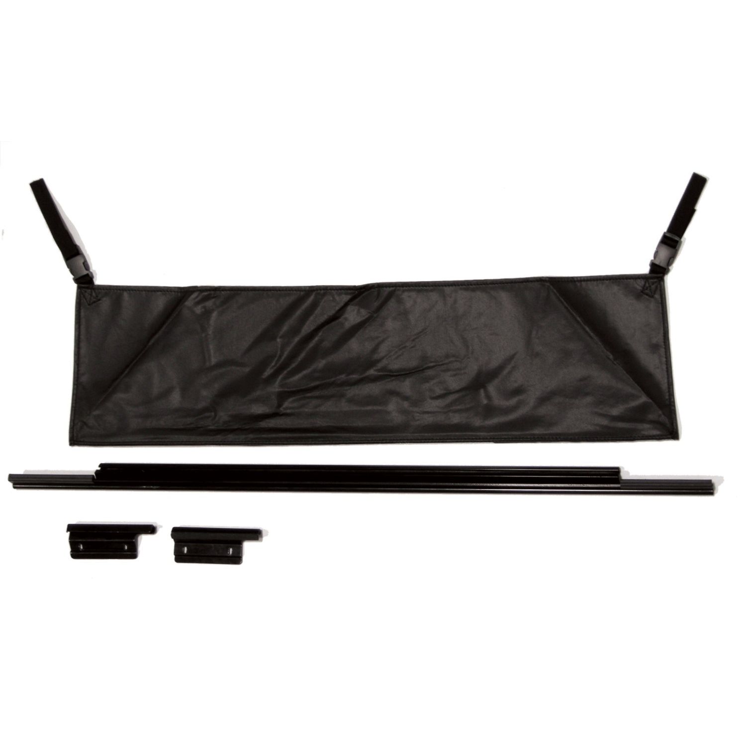 Rampage Products 77015 Tailgate Tonneau Bar Kit for 1987-1995 Jeep Wrangler YJ, 1997-2006 Jeep Wrangler TJ, Black