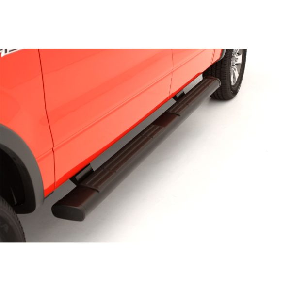 Lund 22268037 Black Composite 6 Inch Oval Straight Nerf Bars for 2004-2014 F-150 Extended Cab